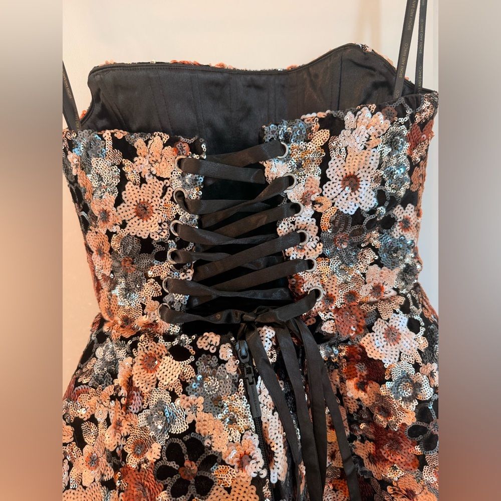NWOT Bronx and Banco Maraya Sequin Strapless Mini Dress in Multi - Picture 14 of 14